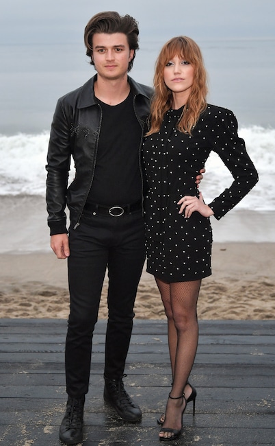 Joe Keery and Maika Monroe, Saint Laurent Mens Spring Summer 20 Show